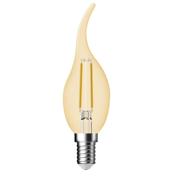 Leuchtmittel Classic Deco Candle Gold 4,8W